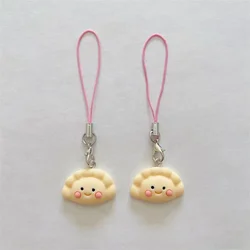 Cute Mini Dumpling Charm,Dim Sum Charm,Mobile Phone Charm,Keychain for Bags and Electronics,Kawaii Gift Idea