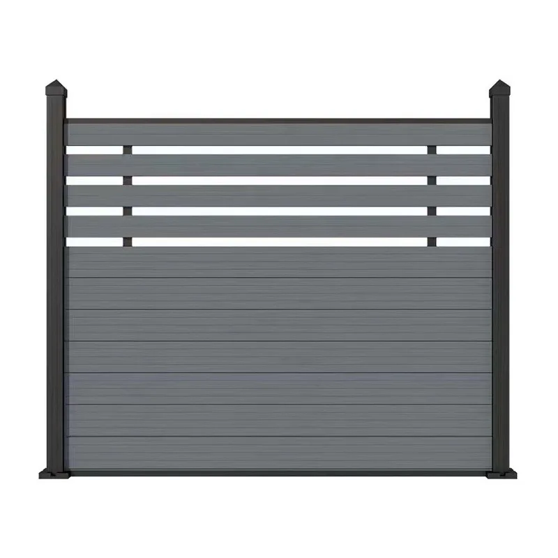 Plastic wood co-squeezed fence, outdoor garden terrace courtyard, wood-plastic guardrail, anti-corrosion wood grain fence,