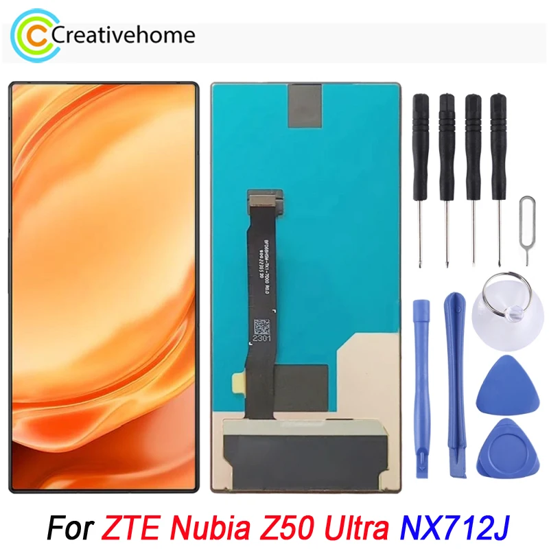 AMOLED LCD Screen For ZTE Nubia Z50 Ultra NX712J  Phone Display and Digitizer Full Assembly Replacement Repair Part