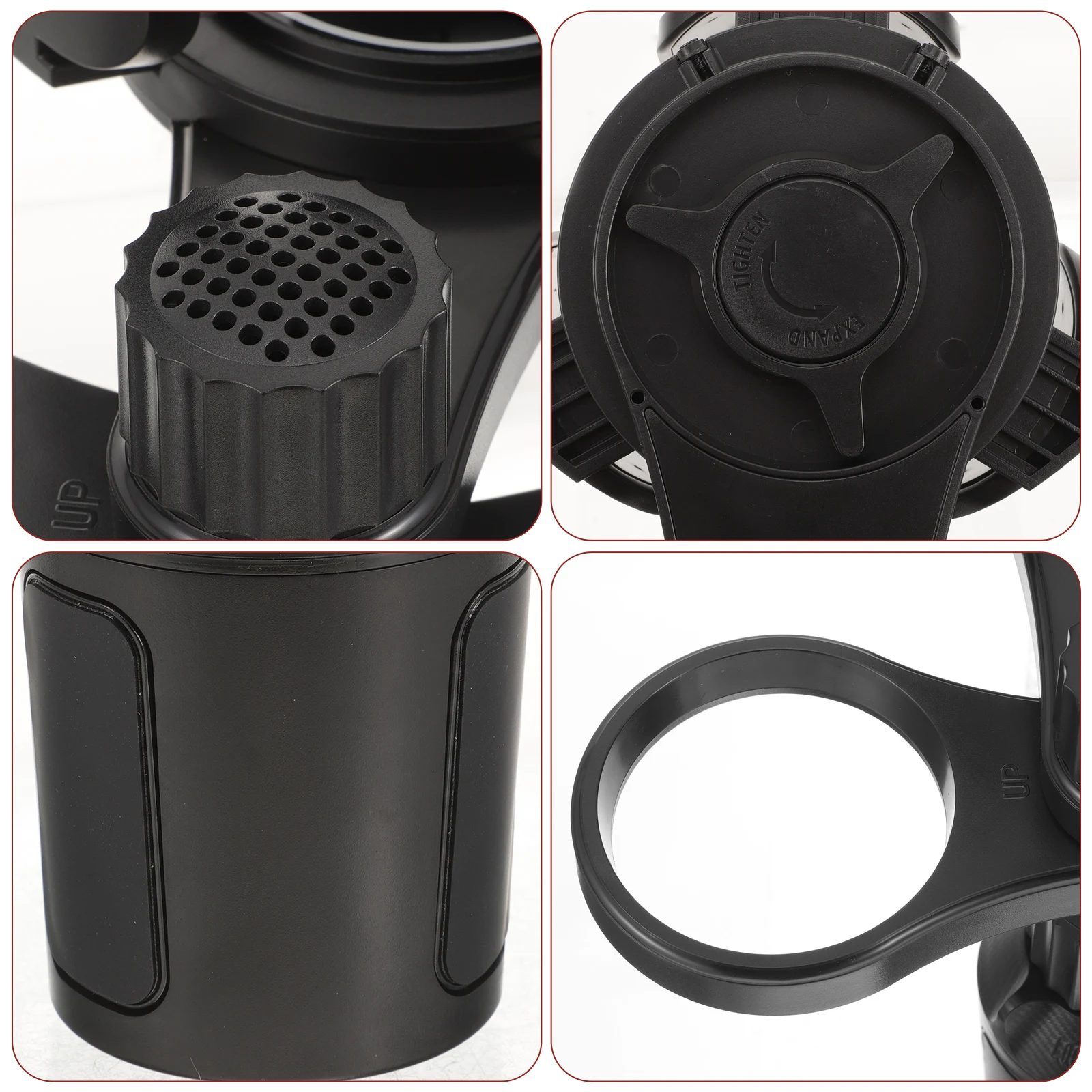 

Large Capacity Car Cup Holder Expander Universal Vehicle Mounted Drink Holder Adjustable Non Slip On Board Water Bottle Storage