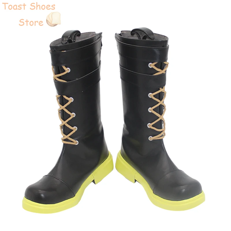 Rin-Chaussures de Cosplay en Cuir PU, Bottes de Carnaval d'Halloween, Accessoires de Costume