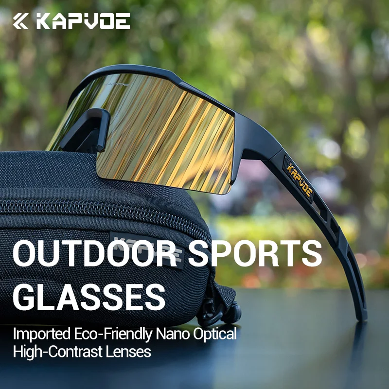 Kapvoe Mann Sport UV400 Reiten Fahrrad Brillen Fahrrad Sonnenbrille Radfahren Brille MTB Brille für Frauen Outdoor Camping Wandern