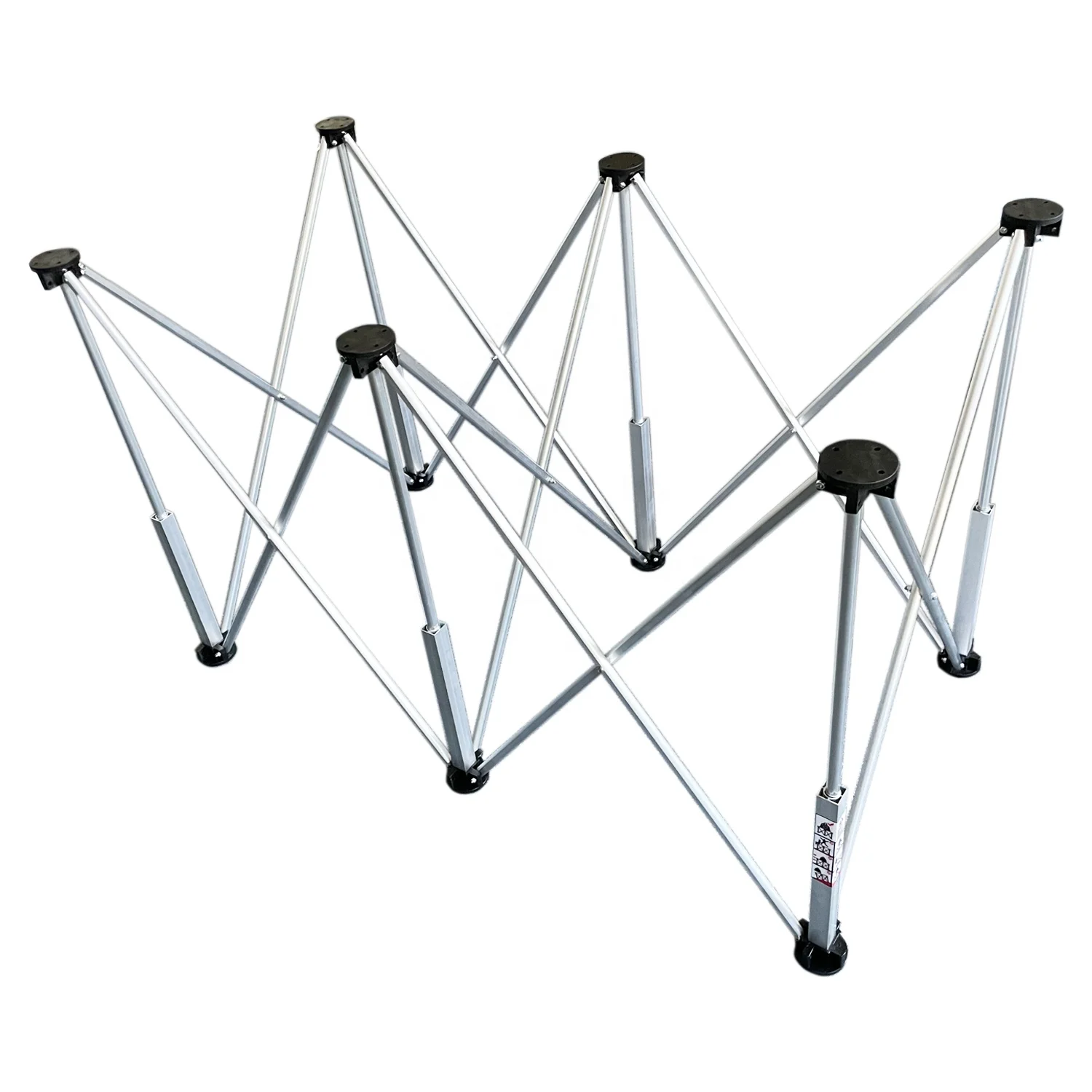 FW06 Aluminum Alloy Portable Folding Work Table Stand with 6 Support Legs 600kg Capacity
