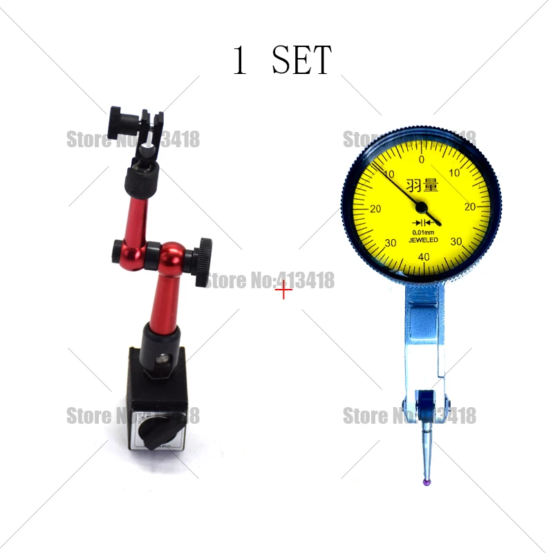 Hot Meetklok 0-10mm Universele Magnetische Stand Basishouder 0-0.8mm 0-0.2mm Wijzerplaat Test Comparator voor Apparatuur Kalibratie