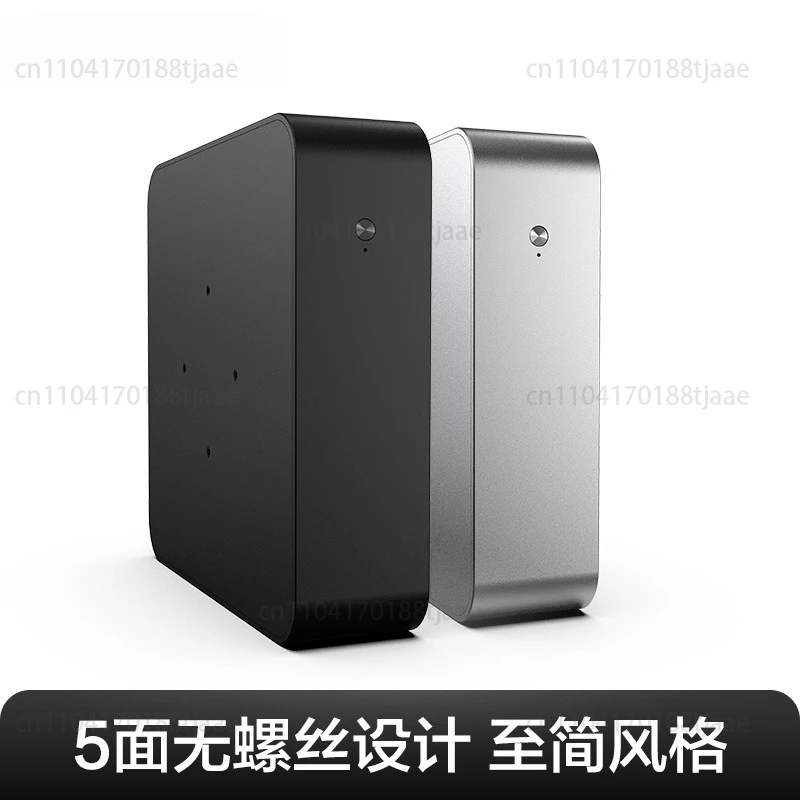 All-aluminum Mini ITX Case, DC-ATX Power Supply, DIY Desktop Computer, Horizontal Integrated Graphics Small Case