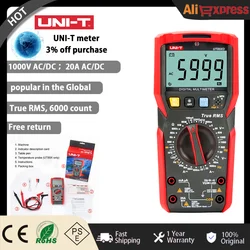 UNI-T Professional Digital Multimeter UT89X/UT89XD True RMS NCV 20A Current AC DC Voltmeter Capacitance Resistance Tester