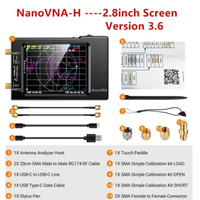 Vector Network Antenna Analyzer NanoVNA-H 10KHz-1.5GHz MF HF VHF UHF W/ Shell SD Card Slot Supprt 32G Digital Nano VNA-H Tester