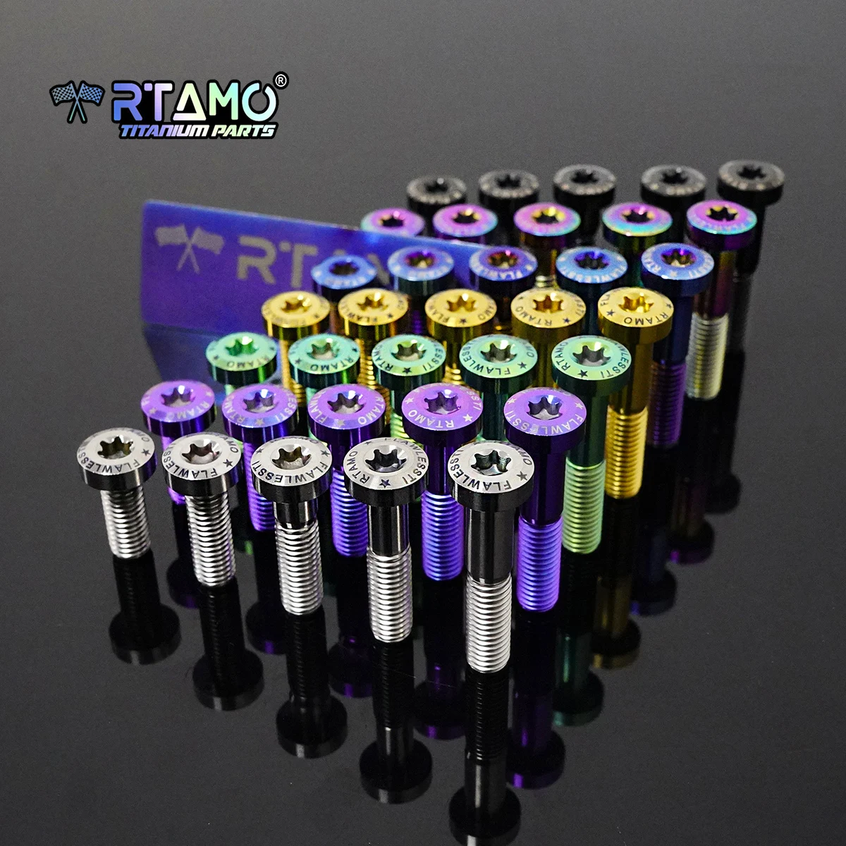 AliExpress RTAMO Gr5 Titanium Bolt M8X20/25/30/35/40/45/50 1.25Pitch for Bike Motorcycle Modified Dressingup