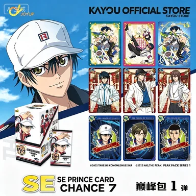 Kayou The Prince of Tennis II Peak Pack Vol.1 Trading Card Game, Official Anime Character Collectible Cards for Fans Gift Toy