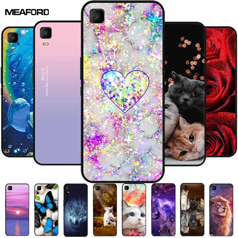 5.5'' For TCL A30 Case Lovely Silicone Soft TPU Protective Painted Back Cover for TCL A3 A509DL Funda Capa for TCLA30 A 30 5102