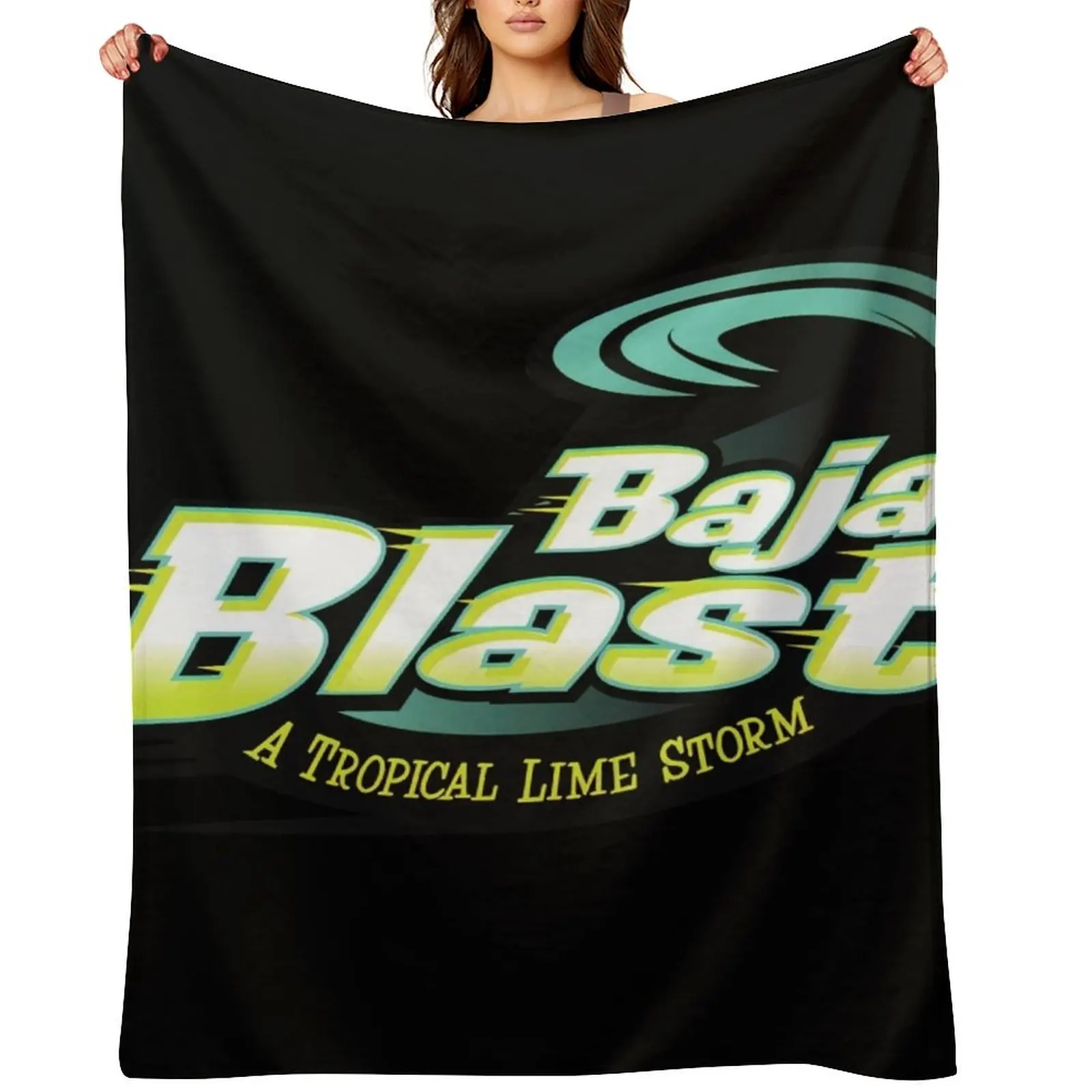 

baja blast plain logo Throw Blanket funny gift Blankets For Sofas Kid'S valentine gift ideas Blankets