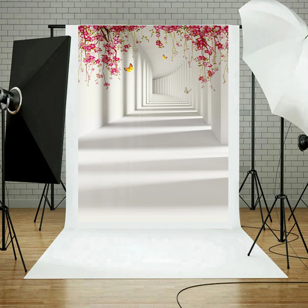 

Photo Background 150Cm 3D Flower Design Lightweight Foldable Plants Pattern Backdrop For Photography Studio Wedding Party