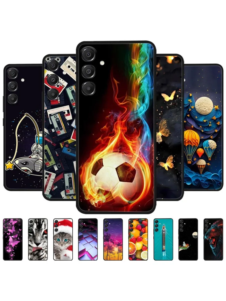 Pour Samsung Galaxy A56 5G étui mignon dessin animé souple couverture en Silicone pour Galaxy A26 A36 A 56 coques de téléphone GalaxyA56 coques noires