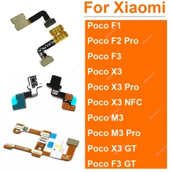 Flashlight Proximity Sensor Ambient Flex Cable For Xiaomi Poco F3 F2 F1 M3 X3 Pro X3 NFC Light Proximity Sensor Silicon Rubber