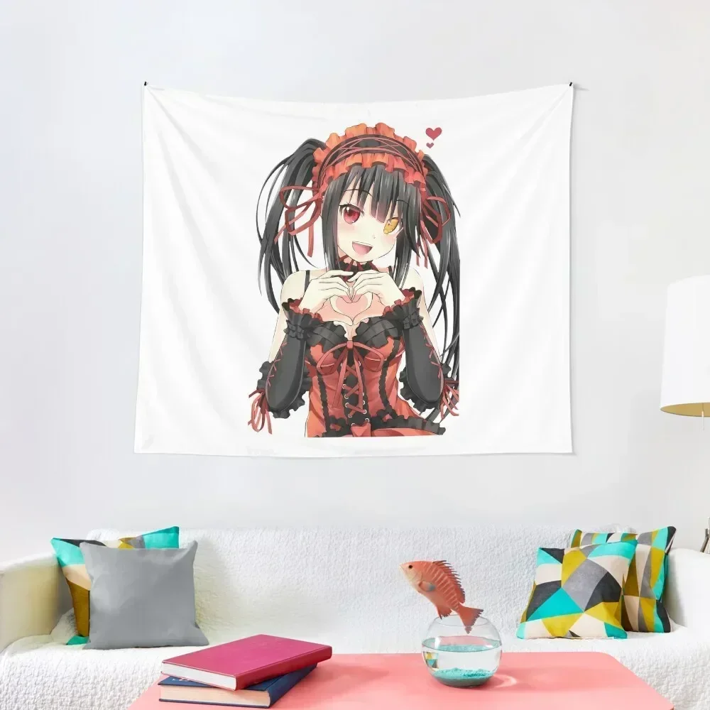 Tokisaki Kurumi Date A Live Heart Tapestry Things To Decorate The Room Room Decoration Aesthetic Tapestry