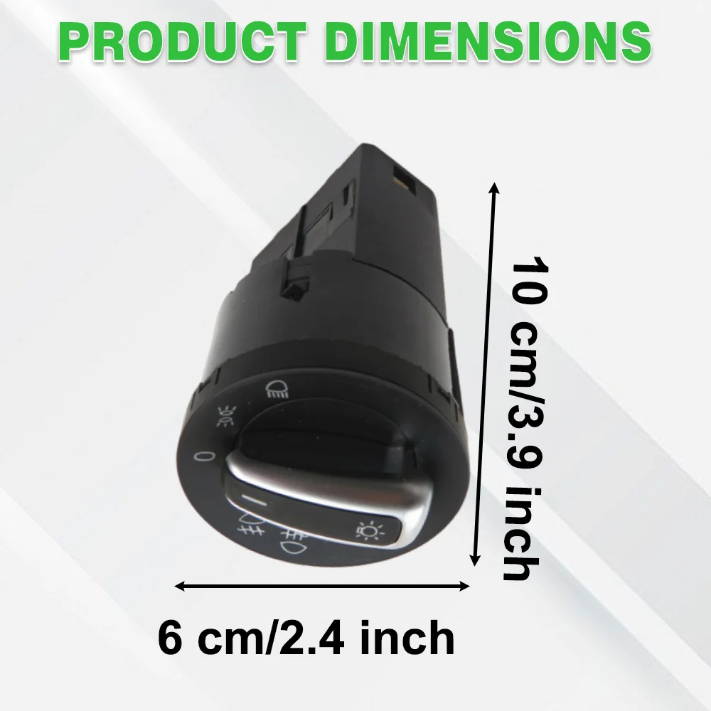 3BD941531 1C0941531 لشركة فولكس فاجن جيتا MK4 / بورا 1999-2005 مفتاح التحكم في المصباح الأمامي للسيارات #2