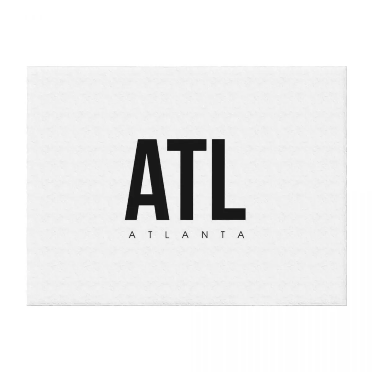 

ATL - Atlanta Airport Code Throw Blanket Multi-Purpose Vintage Furry Sleeping Bag Blankets