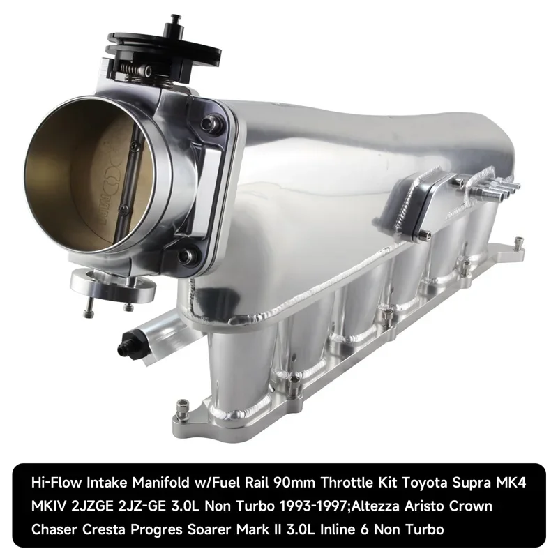 高流量インテークマニホールドキット,燃料レール付き,90mm,トヨタ