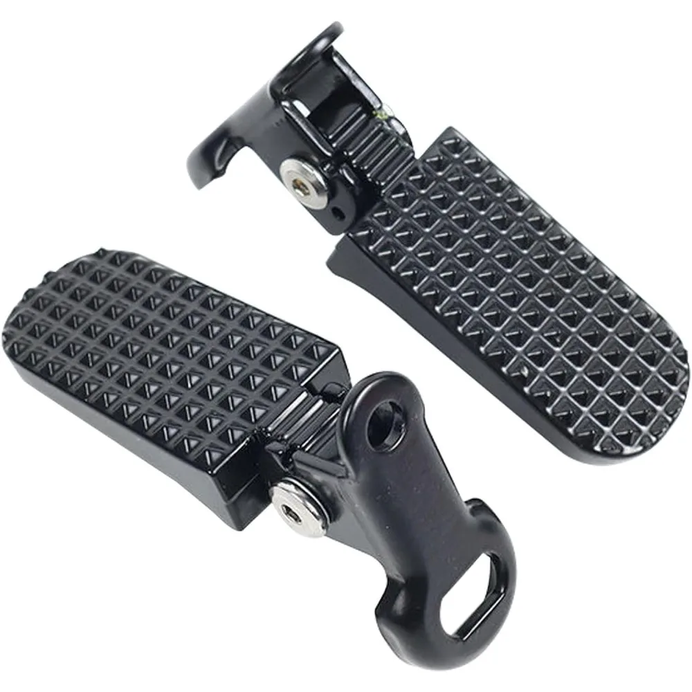 Aluminium Alloy Non-Slip Foot Pegs up down Foldable Rear Seat Electric Bicycle Modification Foot Pedals for Comfortable Riding