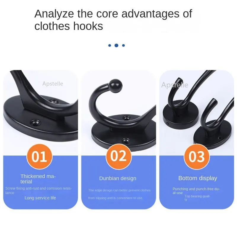 Крючки для одежды, для ванной