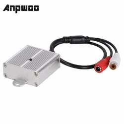 ANPWOO Adjustable Mini Microphone Pickup Sound Monitor Audio Monitoring Pick Up Device Metal For Security DVR CCTV Accessories