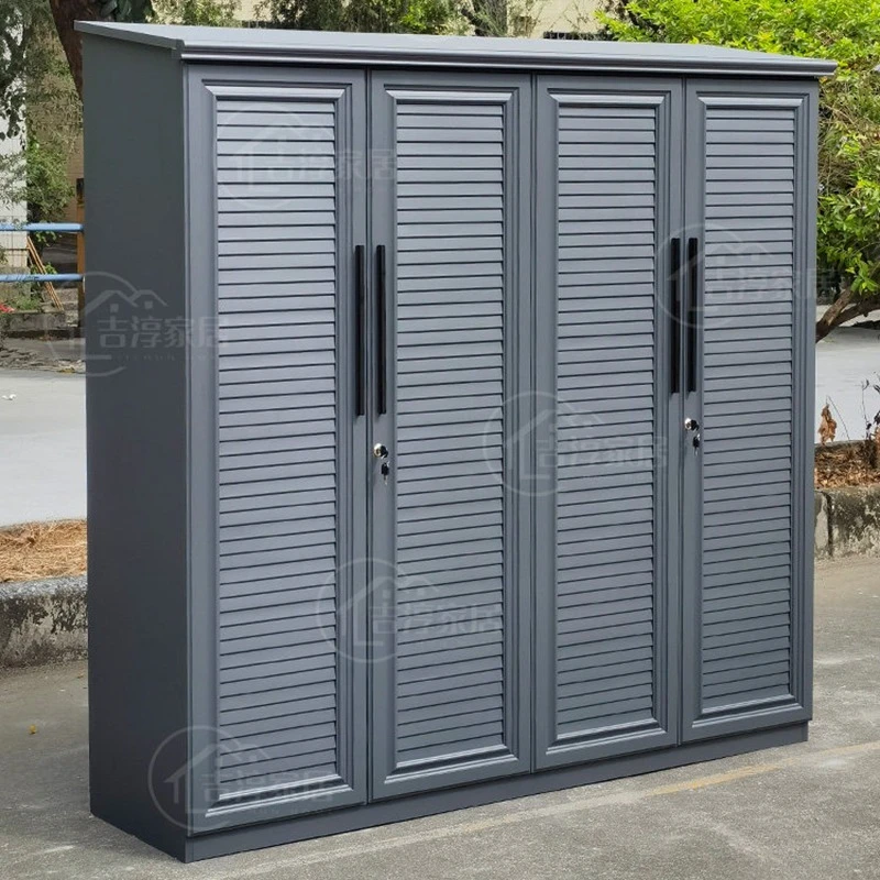 

Nordic Creative Aluminum Alloy Storage Cabinet Modern Outdoor Waterproof Sunproof Tool Cabinet Balcony Storage Furniture FYOC