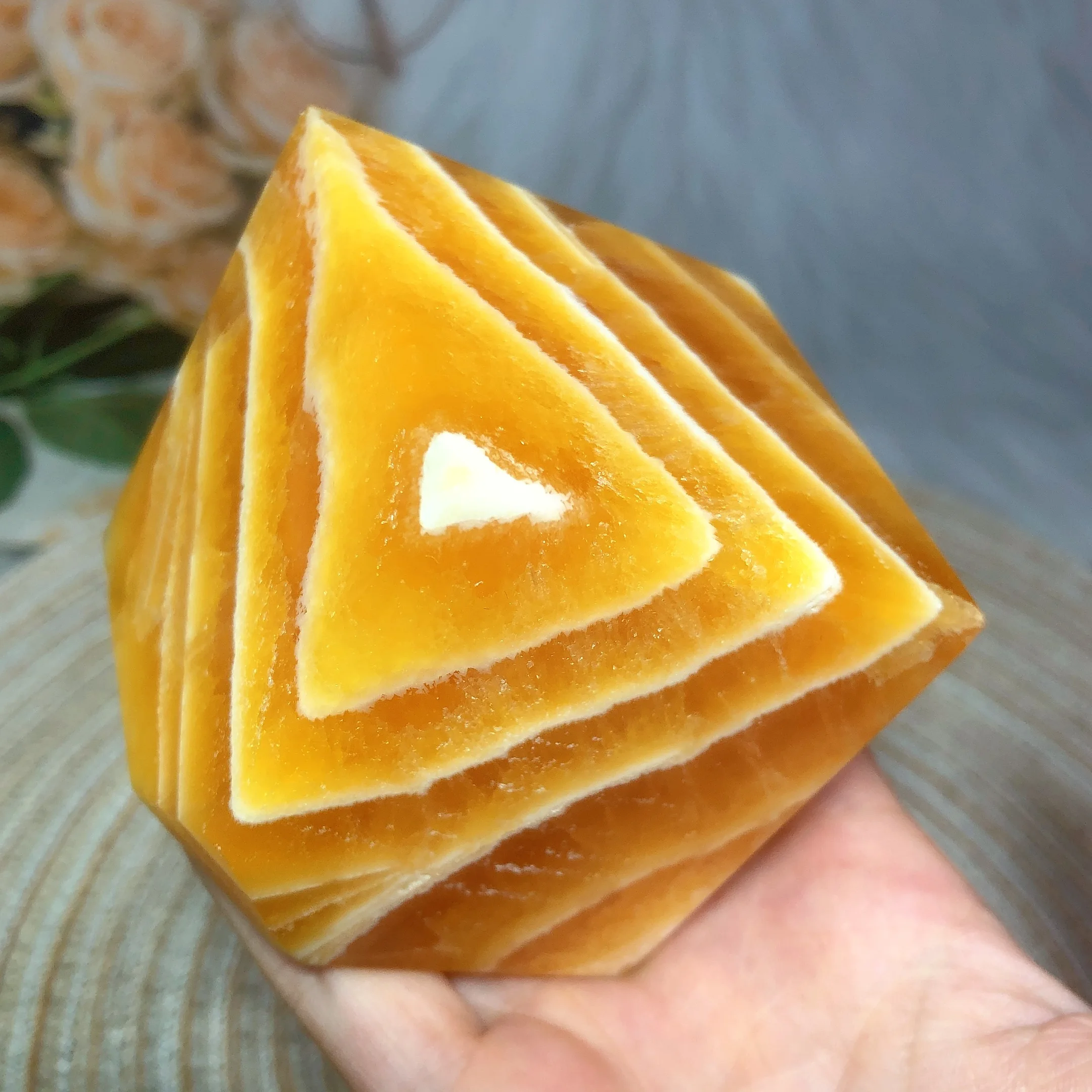 Natural Crystal Wholesale Orange Calcite With Bonding Cube Healing Energy Reiki Ornament Gift High Quality Home Decorations Ore