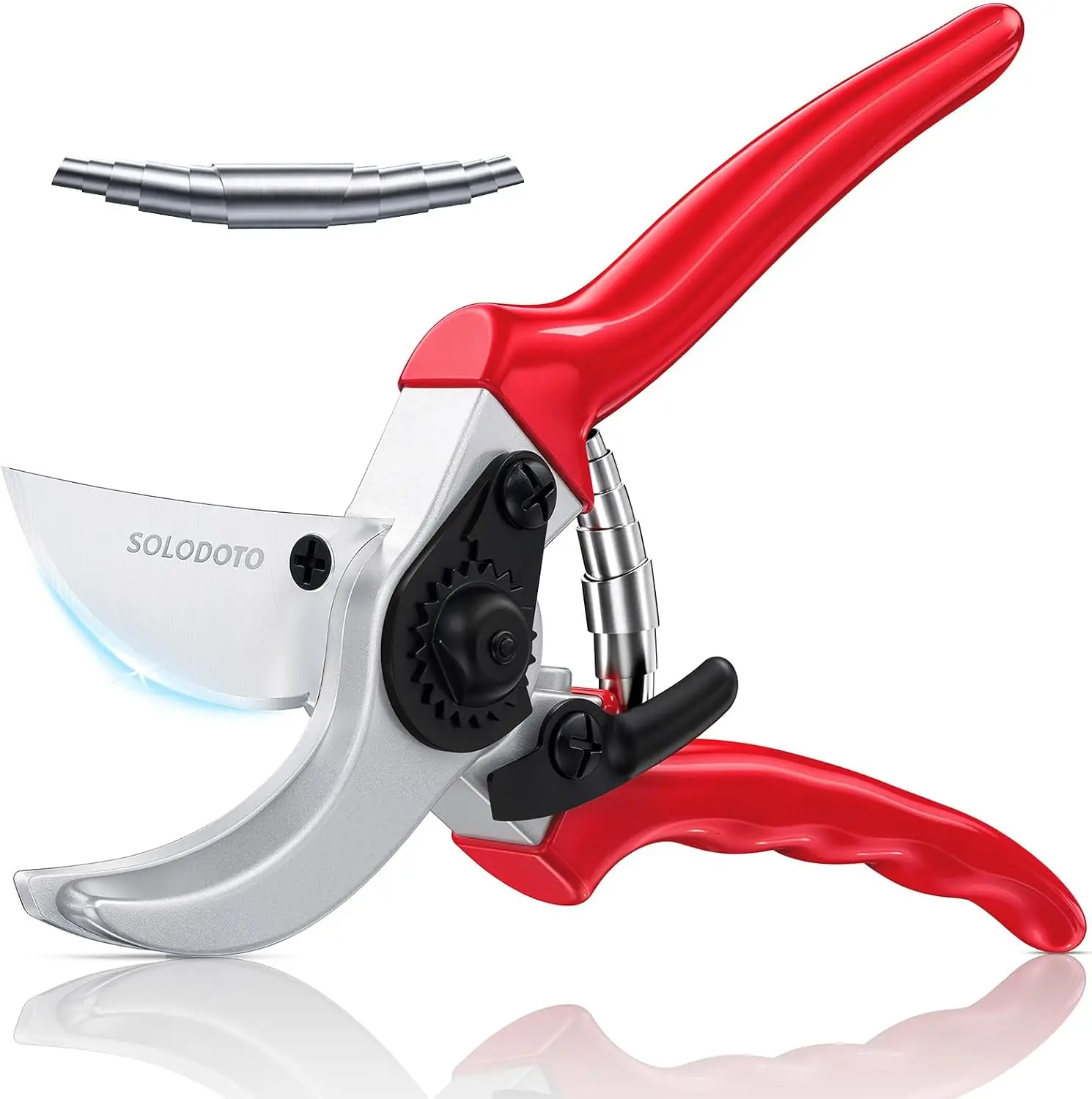 

8.5" SK5 Bypass Pruning Shears, 4x Sharper Garden Clippers for Women Men, Japanese Steel German Tech, Non-Breaking