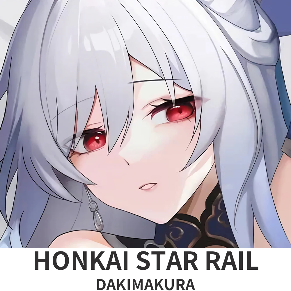 Dakimakura Hugging Body Pillow Case Honkai Star Rail Jingliu Anime Cosplay Otaku Cushion Cover Bedding
