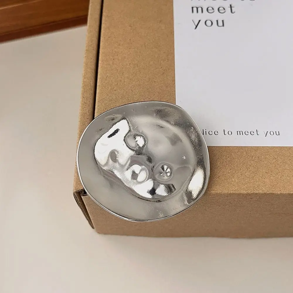 سبيكة شريحة مستديرة دبابيس مجوهرات اكسسوارات هندسية كبيرة بيان غير النظامية بروش حقيبة شارة تصميم الأقلية هدية