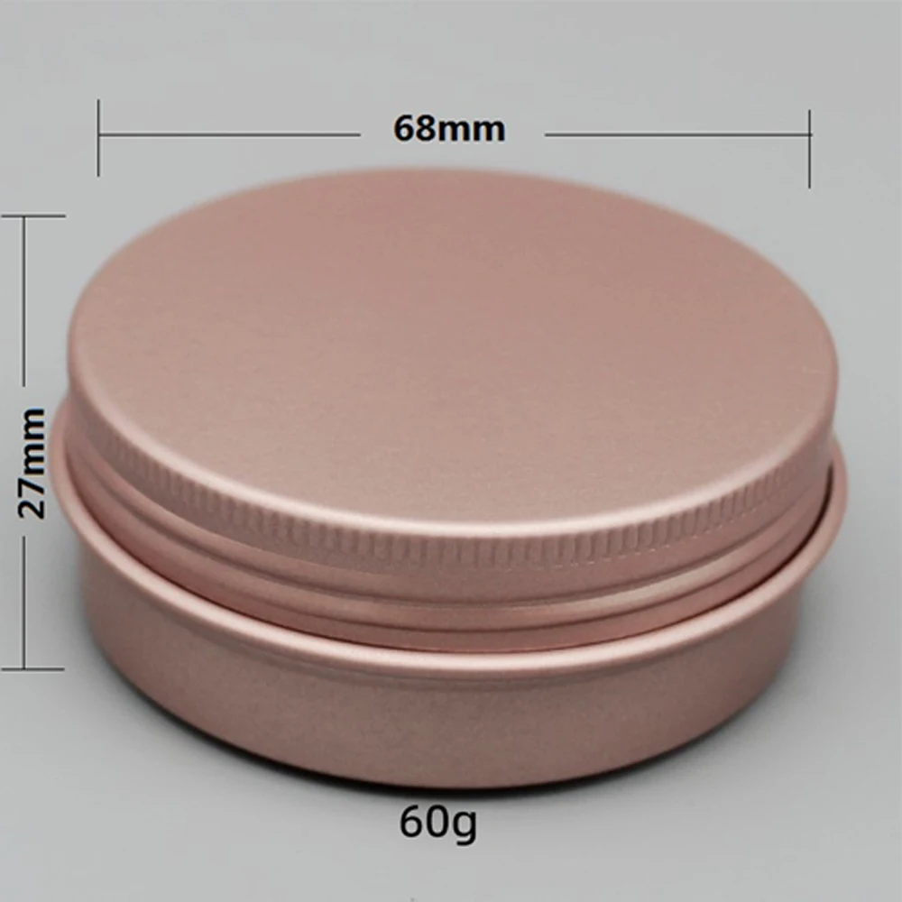 5/10/15/20/30/50/60g Roségold runde leere Aluminium box Deckel silberne Blechdosen runde Metall box leere Ceam Glas Kosmetik behälter – Detail 7