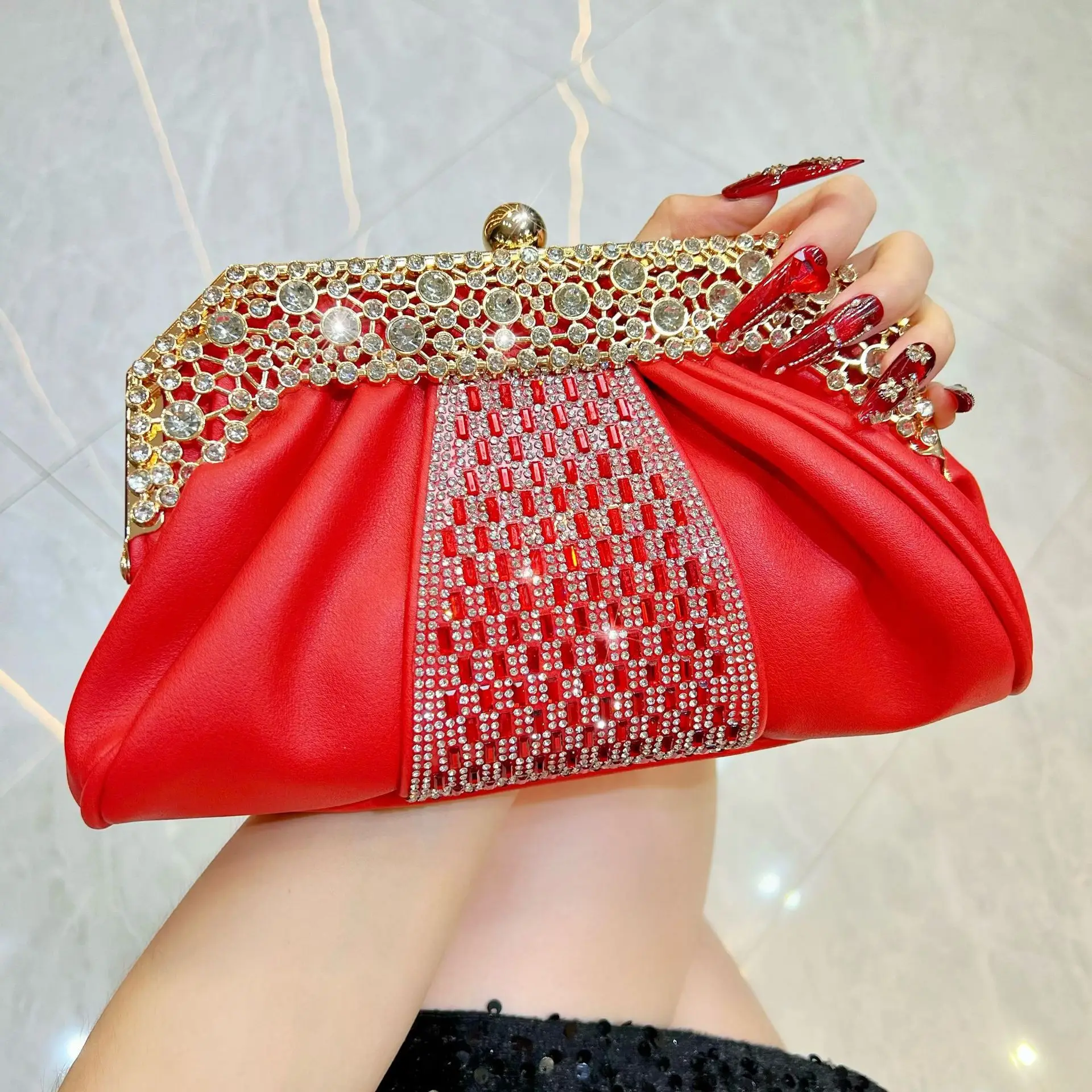 

Новая сумка для банкетного платья с бриллиантами, сумка премиум-класса, сумка для ужина знаменитостей, модная сумка, сумка