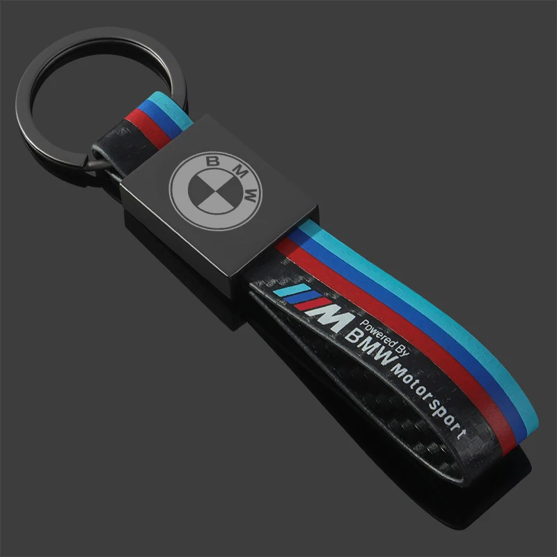 For BMW Keychain M G20 F11 F30 x3 G01 f25 x5 F40 G30 F16 M3 X1 X7 1 3 5 7 Series Carbon fiber Motorcycle Keyring GS R1200 1250