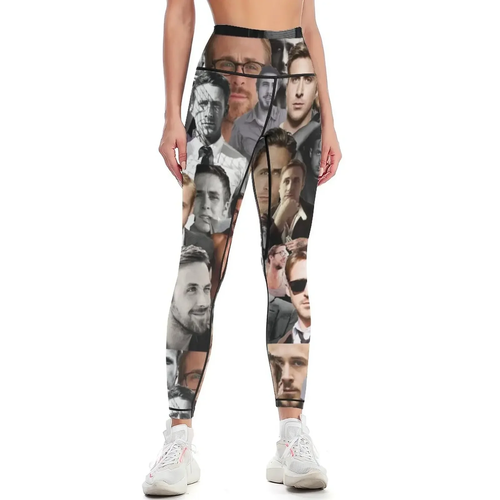 

Ryan Gosling Collage Leggings Leginsy push up Female legging pants sport pants legings for fitness Womens Leggings
