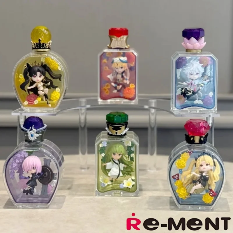 Re-Ment Authentic Fate Fgo Flor Garrafa de Vinho Série Caixa Cega Brinquedo Colecionável Matthew Gilgamesh Merlin Decoração Presentes