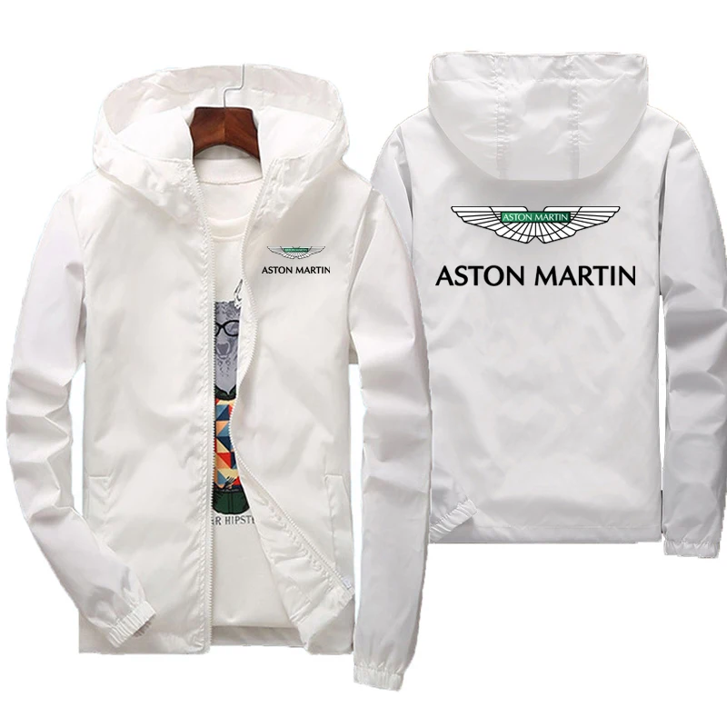 アストンマーティンレーシングの新しいf1シリーズの春と秋用の男性用フード付きジャケット、ファッショナブルな衣類です。