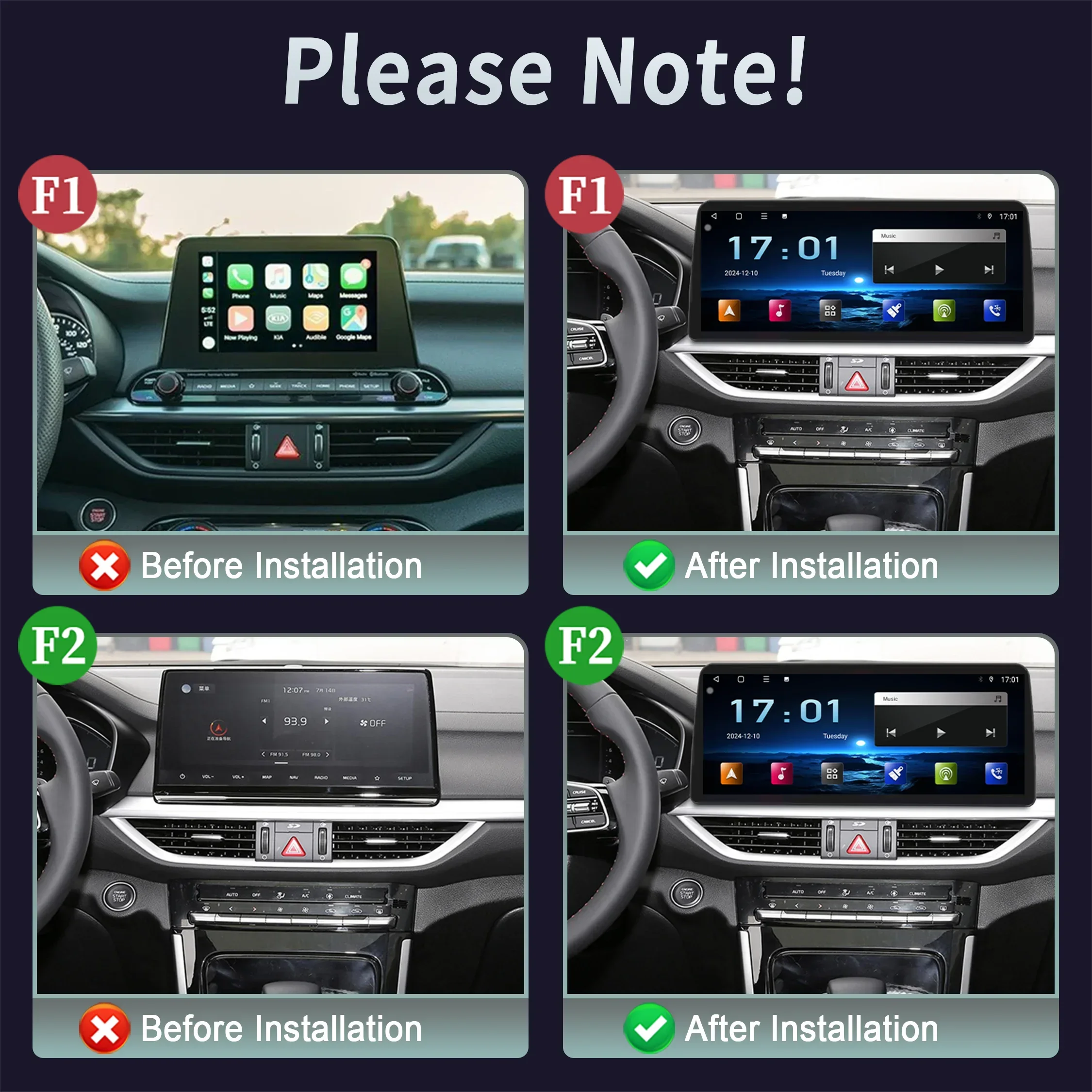 12.3inch Screen Android 14 For Kia Cerato 4 Forte K3 2019-2022 Bluetooth Car Radio Stereo Intelligent System Carplay Multimedia