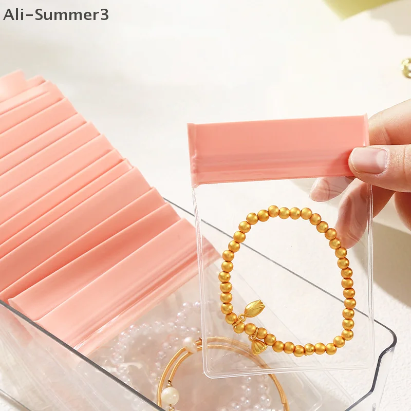 

10Pcs Transparent Jewelry Organizer Pouch Bags Thicken Anti-Oxidation Zip Lock Storage Bag For Storing Bracelets Rings Earrings