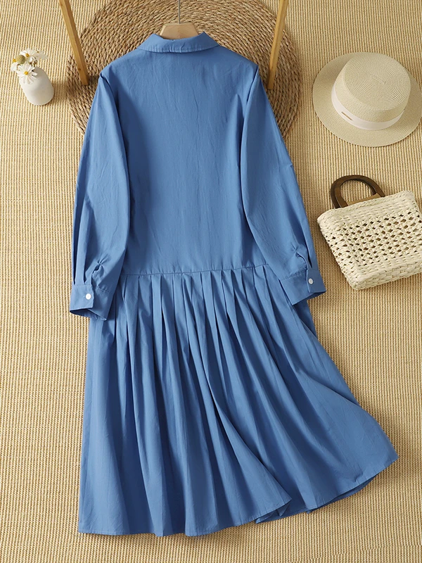 Vestido Feminino de Manga Long - Midi Dress avaliação e preço
