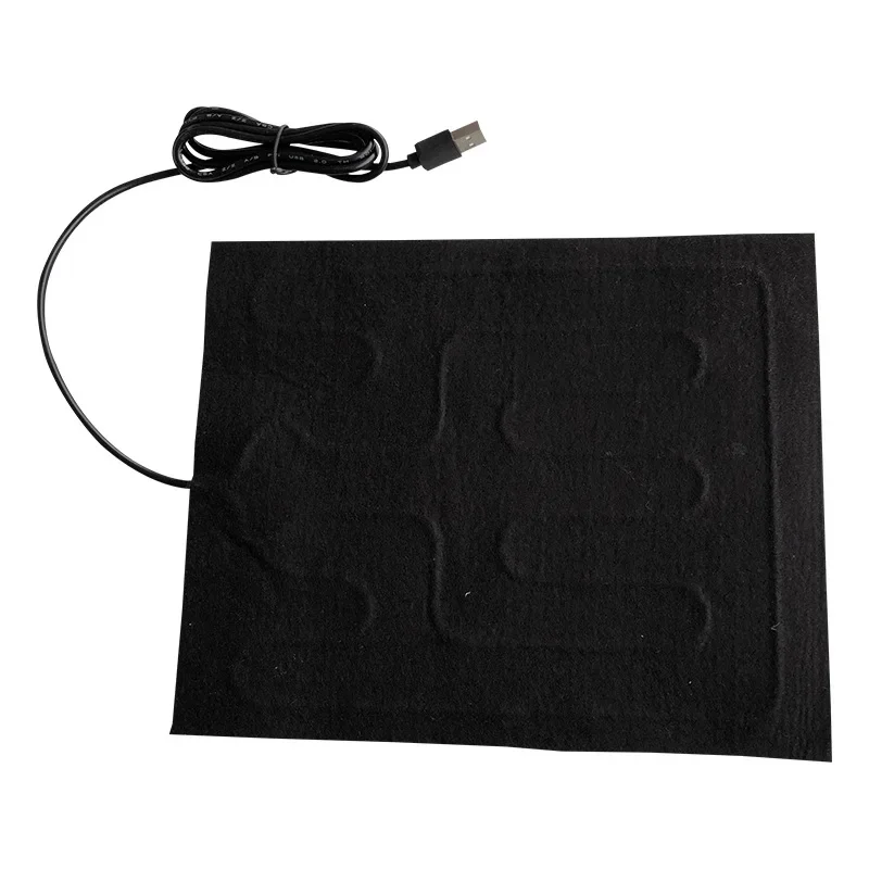 

USB Heating Film Warm Folding Heated Sheet Waterproof Car Seat Mat Cushion Pet Reptile Winter Warm Climbing Outdoor Heating Pads