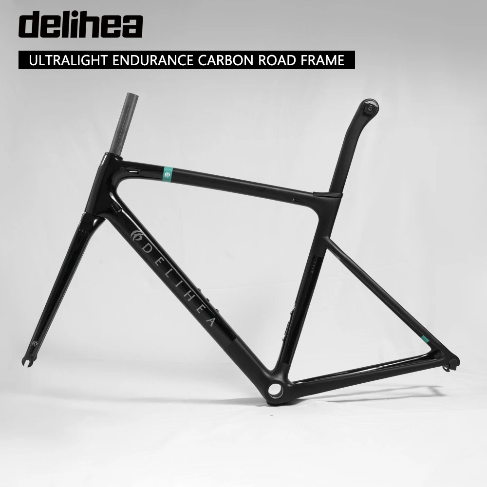 

delihea REST-Ultralight Endurance Carbon Road Bike Frame, Disc Brake, Rim Brake,BSA,Europe DPD