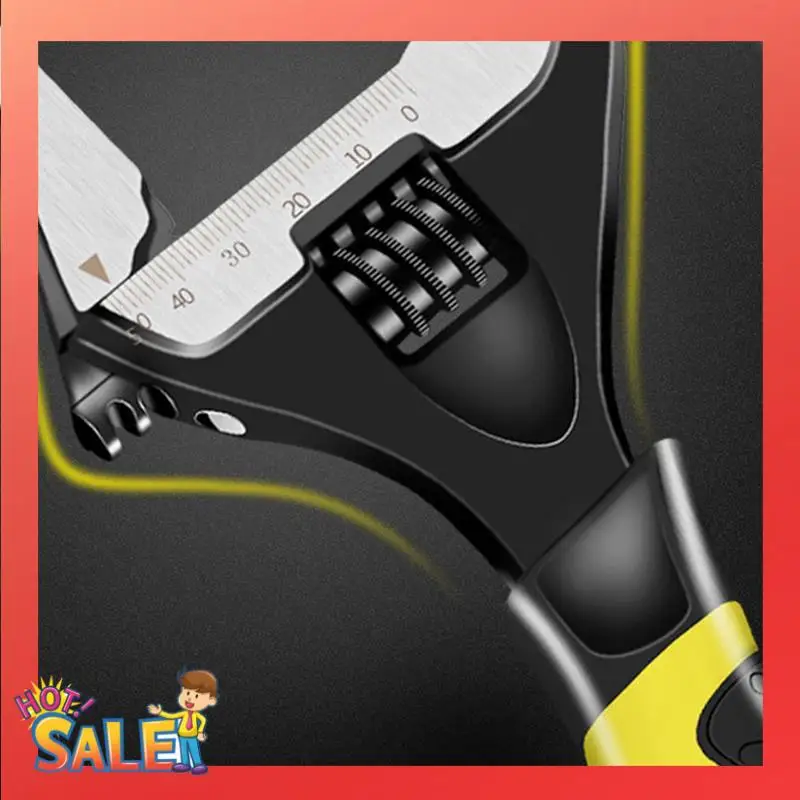 

1 Piece Non-Slip Opening Movable Wrench Plumbing Household Car Repair Bathroom Hardware Tools Durable