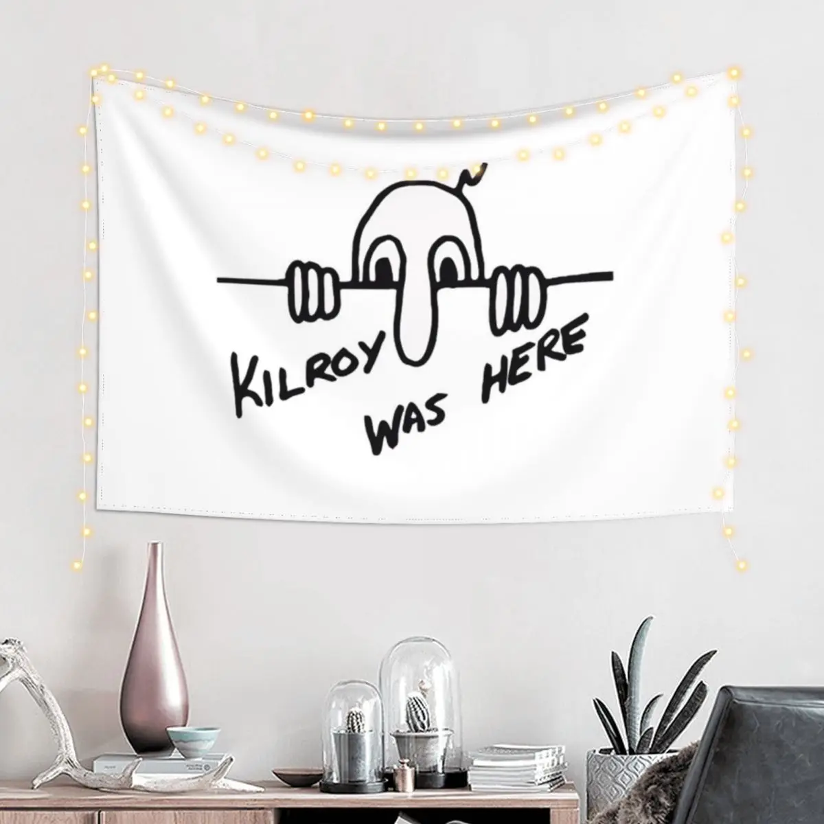 kilroy was here Tapestry Aesthetic Room Decorations Room Decorating Aesthetic Cute Decor Home Decoration Accessories Tapestry