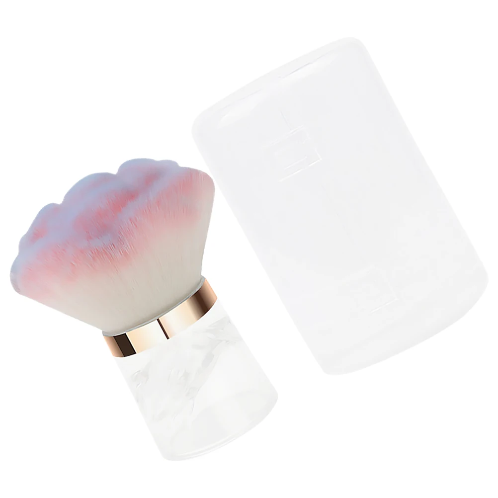 

Soft Brush Flower Shape Powder Cleaning Tool Portable Nail Duster Brush Efficient Dust Removal Nail Dust Collector For Sensitive