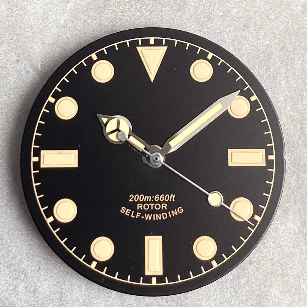 

29mm NH35A Black Watch Dial Luminous Watch Face for NH36 NH38 Miyota8215 DG2813 ETA2824 PT5000 SW200 for Automatic Men Watch