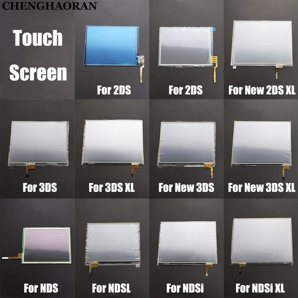 

For 2DS 3DS 3DSXL 3DSLL New 2DS 3DS XL LL Glass Touch Screen Panel Display Digitizer For NDS DS Lite NDSL NDSi XL LL Console