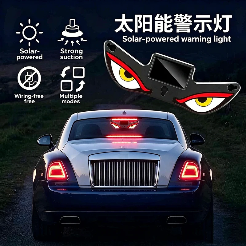 

Светодиодная подсветка DEMON EYE на солнечной энергии, неоновая подсветка с эффектом дыхания, декоративная подсветка салона автомобиля, атмосферные светильники для переднего и заднего стекол