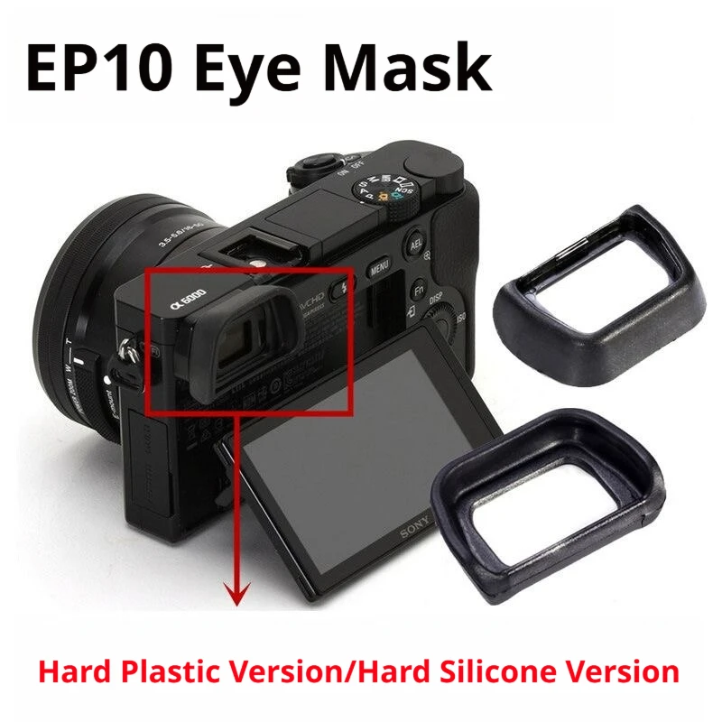 EP10 Eyecup Replacement ABS Hard Plastic Stray Light Blocking for Sony A6000 A6300 NEX-3/5/6/7 C3 A3000 A3500 A5100 Viewfinder