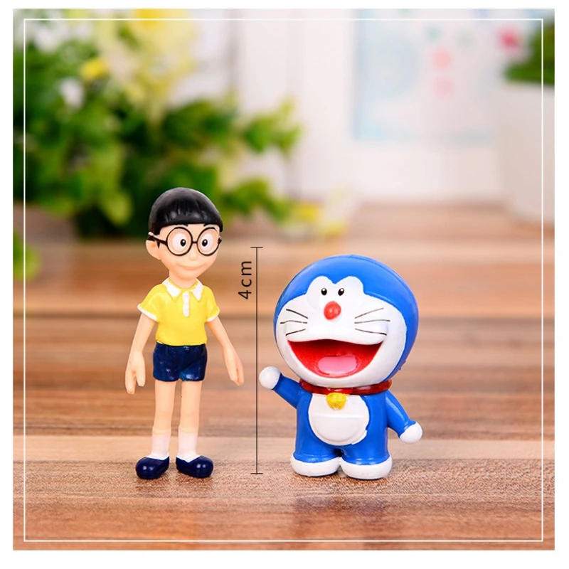 5 pezzi Doraemon Action Figure Toy Anime Mini bambole in PVC Collezione Modello Ornamenti Cartoon Cake Topper Decorazione Figurine Regali