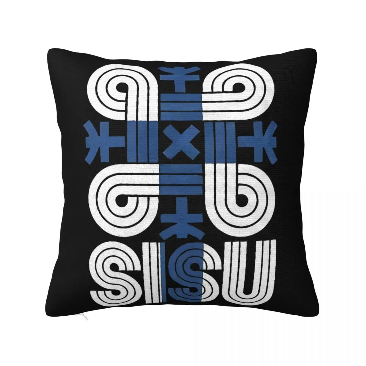 Sisu Finnish Flag Pillow Decorative Pillows 45X45 Cushions Cover Pillow Case Pillow Cover